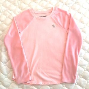 Abercrombie kids pink baseball tee